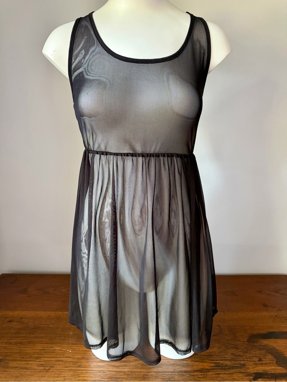 Gypsy Warrior Sheer Black Mesh Babydoll Chemise